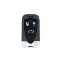 CARCASA MANDO KEYLESS ALFA 3 BOTONES CROMADA