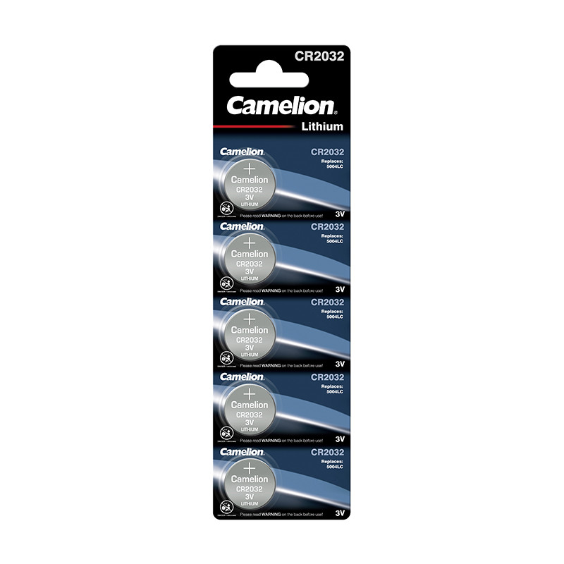 PACK 5 PILAS DE BOTON DE LITIO CR2032 CAMELION PACK 5 PILAS DE BOTON DE LITIO CR2032 CAMELION