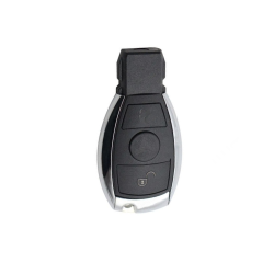 CARCASA MANDO MERCEDES KEYLESS 2 BOTONES CROMADA