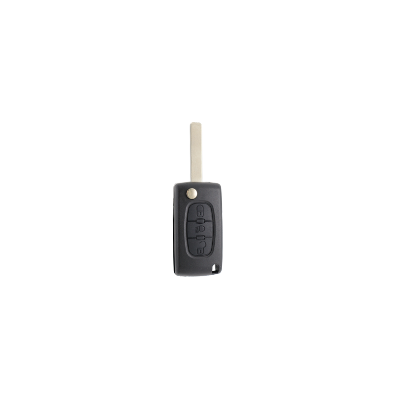 CARCASA MANDO PLEG PEUGEOT 3 BOT HU83 PILA PLACA CARCASA MANDO PLEG PEUGEOT 3 BOT HU83 PILA PLACA