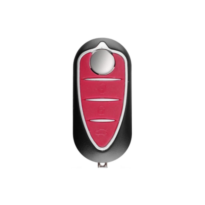 CARCASA MANDO PLEGABLE ALFA 3 BOTONES ROJO CARCASA MANDO PLEGABLE ALFA 3 BOTONES ROJO