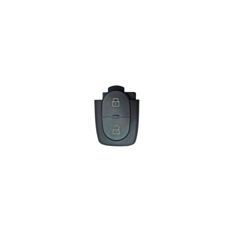 CARCASA MANDO PLEGABLE AUDI 2 BOTONES PILA GRANDE
