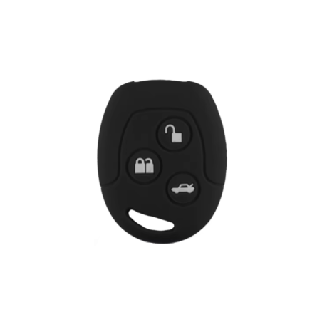 FUNDA MANDO FIJO FORD NEGRO 3 BOTONES