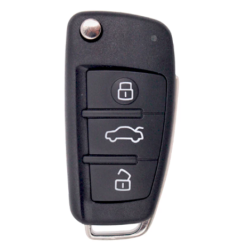 CARCASA TELEMANDO PLEGABLE AUDI 3 BOTONES
