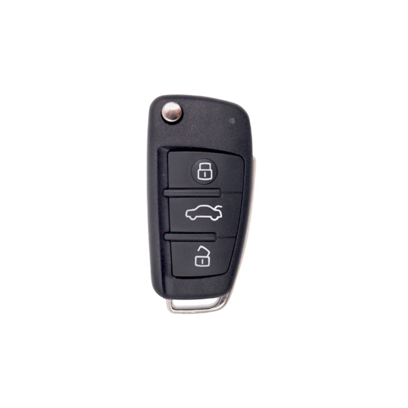 CARCASA TELEMANDO PLEGABLE AUDI 3 BOTONES CARCASA TELEMANDO PLEGABLE AUDI 3 BOTONES