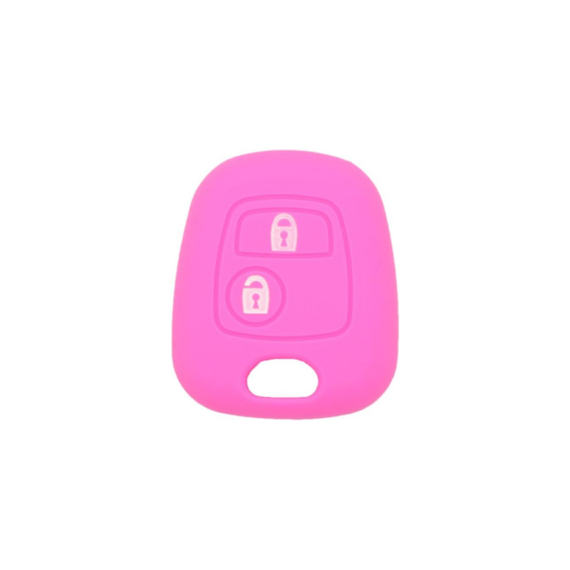 FUNDA MANDO FIJO CITROEN/PEUGEOT ROSA 2 BOTONES FUNDA MANDO FIJO CITROEN/PEUGEOT ROSA 2 BOTONES