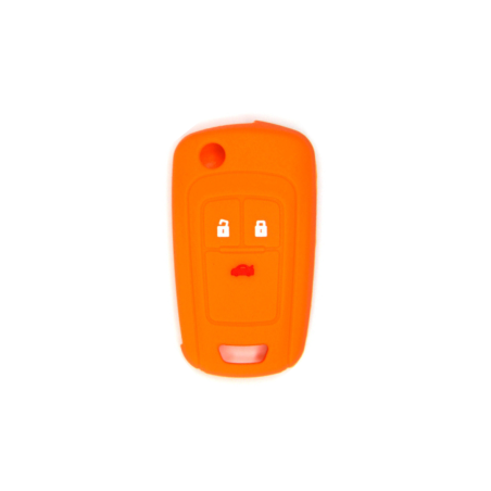 FUNDA MANDO PLEG OPEL NARANJA 3 BOTONES
