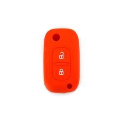 FUNDA MANDO PLEGABLE RENAULT ROJO 2 BOTONES