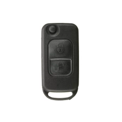 CARCASA MANDO PLEGABLE MERCEDES 3 BOTONES HU64