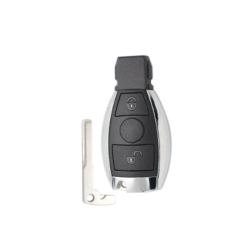 CARCASA MANDO KEYLESS MERCEDES 2 BOTONES CROMADA