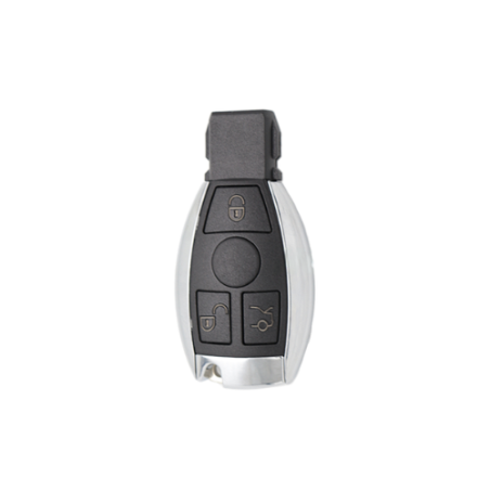 CARCASA MANDO MERCEDES KEYLESS 3 BOT CROMADA