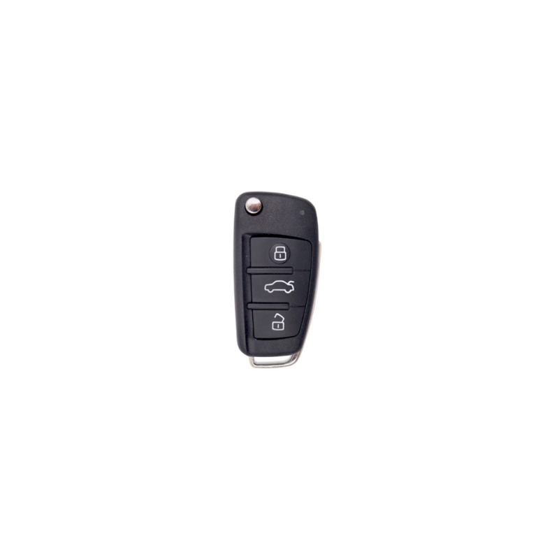 CARCASA TELEMANDO PLEGABLE AUDI 3 BOTONES CARCASA TELEMANDO PLEGABLE AUDI 3 BOTONES