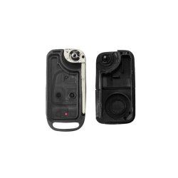 CARCASA MANDO PLEGABLE MERCEDES 3 BOTONES HU64