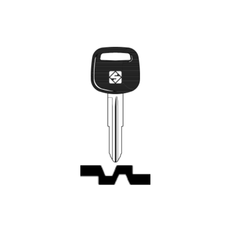 LLAVE VEHICULO CABEZAL PLÁSTICO ( acero)